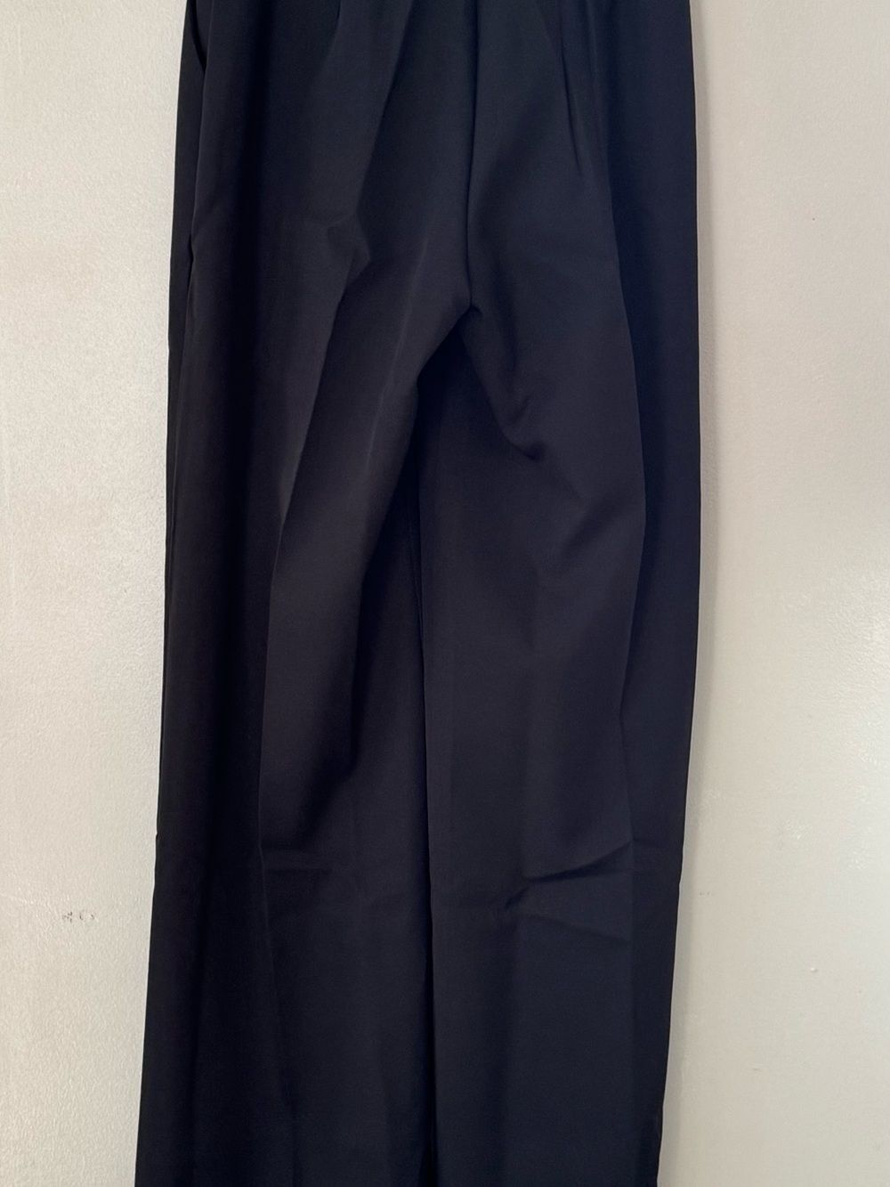 Classic Wide-Leg Black Dress Pants Size Small W26, L33+ NWOT - Picture 2 of 8